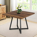 Square Dining Table for 4, 31.5-Inch Farmhouse Dinner Table Wooden Kitchen by Unknown