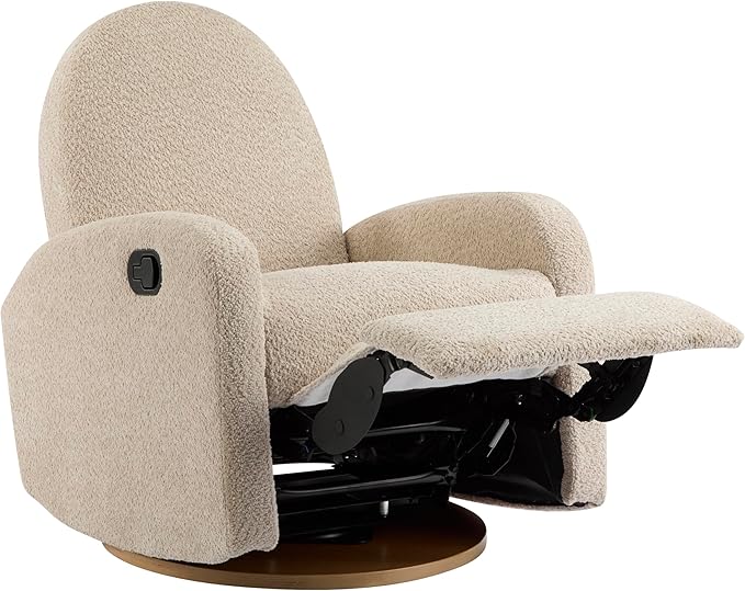 Christopher Knight Home Sidney Fabric Upholstered 360° Swivel Chair, Boucle - Image 6