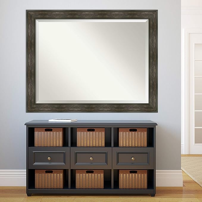 Amanti Art Brown Bathroom Mirror - Image 5