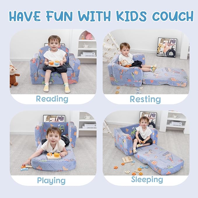Comfy Toddler Chair and Couch for Kids - Image 7