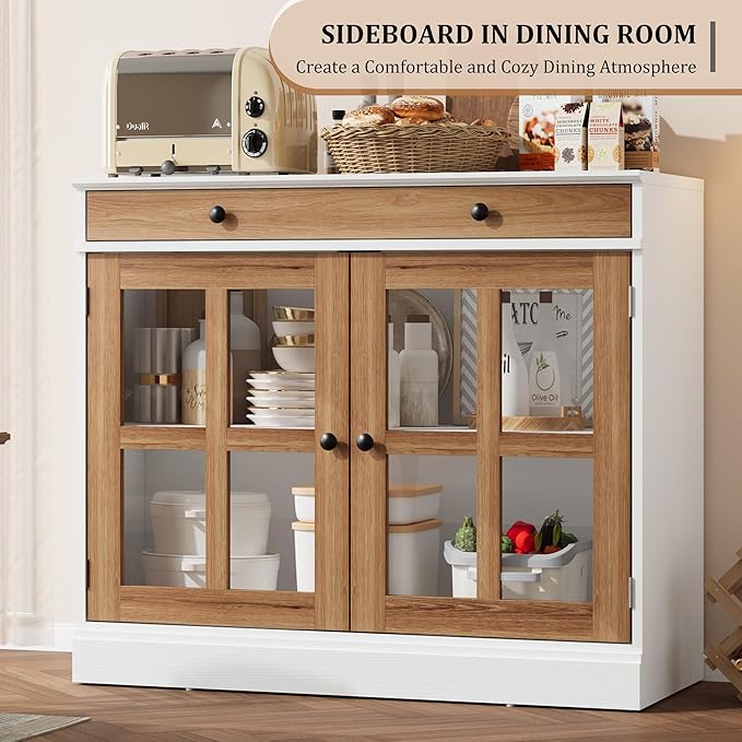 GarveeHome 35.4" Sideboard Buffet Cabinets - Image 6