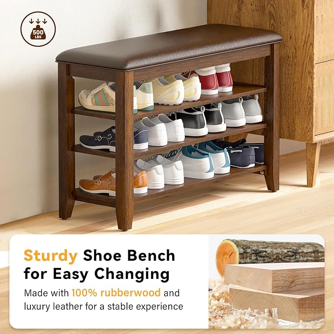 Entryway Shoe Storage Bench - Image 4
