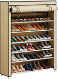 Calmootey 7 Tier Shoe Rack Organizer to Hold 35 Pairs, Portable Shoe Shelf by Calmootey