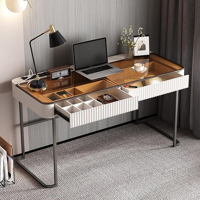 Lartis Office Desk with Drawer - Image 8