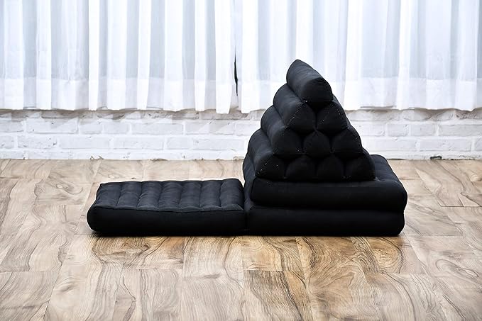 Leewadee 3-Fold Mat with Triangle Cushion – Comfortable TV Pillow, Foldable - Image 8