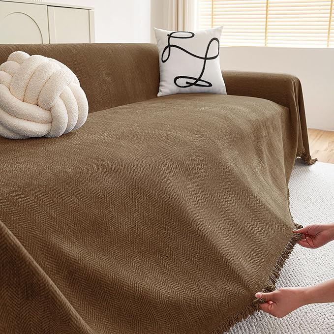 hyha Couch Cover for Dogs, Boho Sofa Covers for 3 Cushion Couch Washable - Image 5