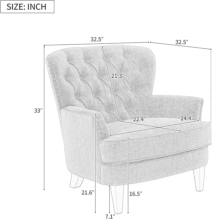 Ball & Cast Accent Chair, Mid-Century Lounge Living Room Chairs - Image 2