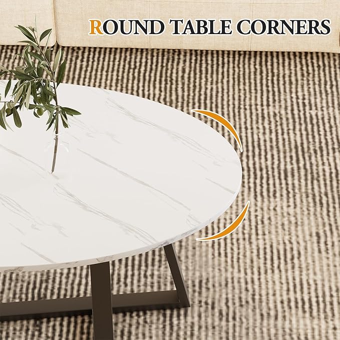 Coffee Table Small Oval Table, Modern Center Tea Tables - Image 6