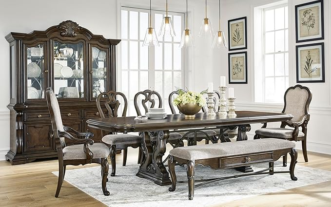 Signature Design by Ashley Maylee Classic Upholstered Armless Dining Chair - Image 15