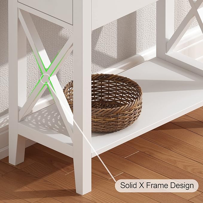 ChooChoo End Table, MDF Material Flip Top Narrow End Table - Image 5
