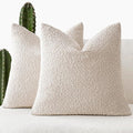 Foindtower Pack of 2, Decorative Textured Boucle Throw Pillow Covers Accent by Foindtower