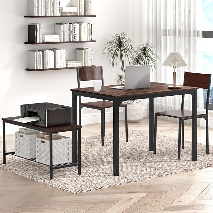 SogesHome 4-Piece Kitchen Table and 2 Chairs - Image 2