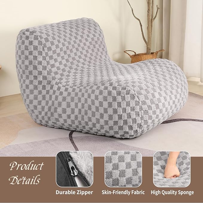 Bean Bag Chairs for Adults, Comfy Floor Sofa - Image 6