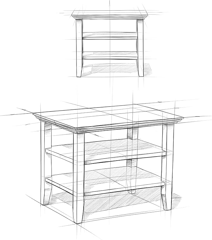 SIMPLIHOME Acadian 14-inch Wide Solid Wood Narrow End Table in Distressed Grey - Image 11