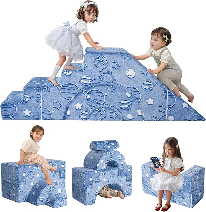MeMoreCool Foam Climbing Toddler Couch, Modular Kids Sofa by MeMoreCool