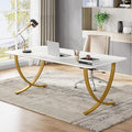 Tribesigns Executive Desk, 63” W x 31.5” D Large Office Desk, Modern Computer by Tribesigns