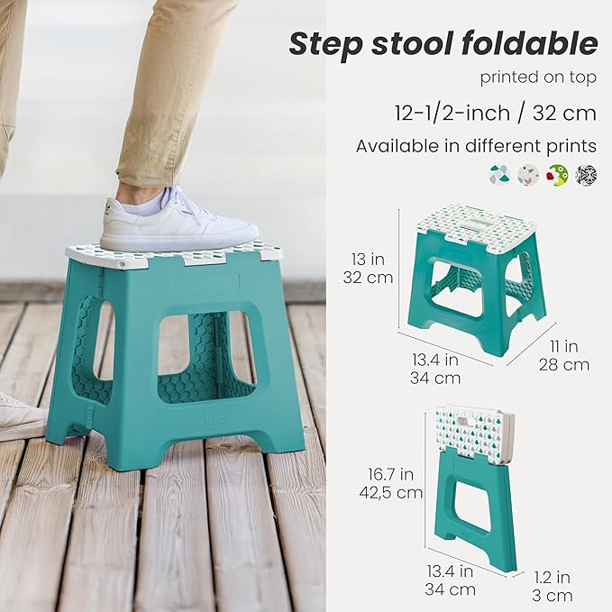 Vigar Compact Step Stool Foldable, 12-1/2-inch Step Stools - Image 2
