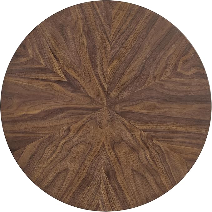 Martin Svensson Home Round Wood Walnut Brown 20" Living Room End Side Accent - Image 7