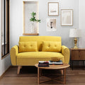 Shintenchi 47" Small Modern Loveseat Couch Sofa, Fabric Upholstered 2-Seat Sofa by Shintenchi