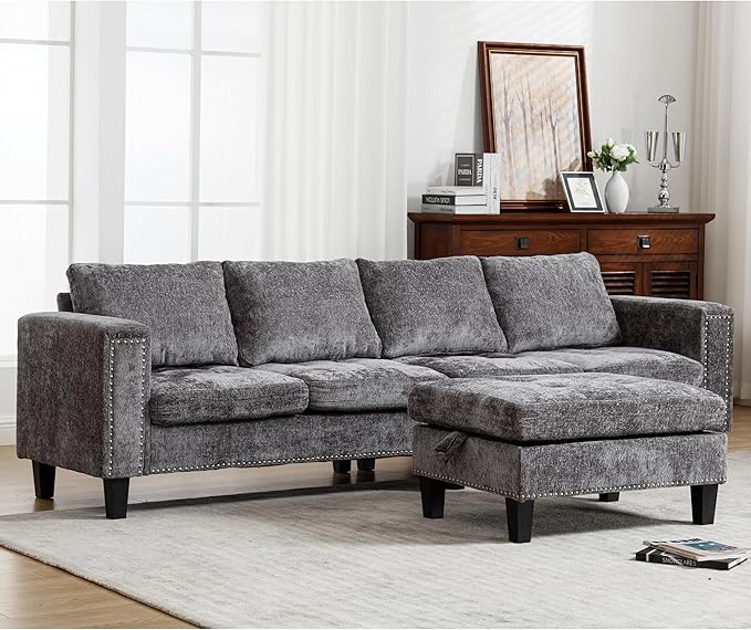 Ball & Cast 104.5" L Shaped Sectional Couch by BallCast