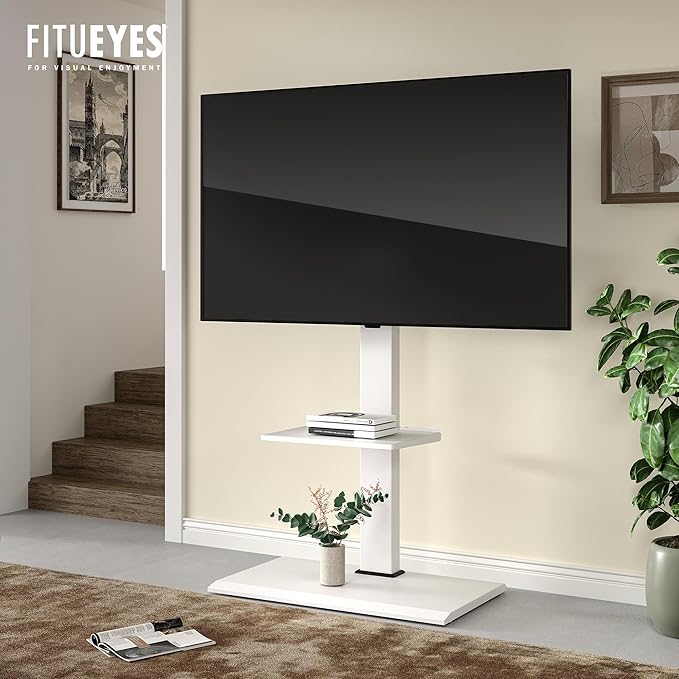 FITUEYES Floor TV Stand Iron Base - Image 2