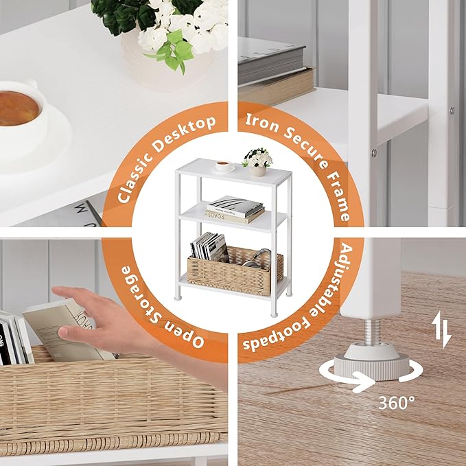 3-Tier Side Table, Small End Table, Sofa Side Table - Image 6
