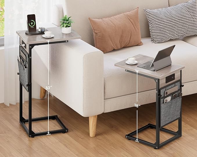 VAGUSICC C Shaped End Table - Image 2