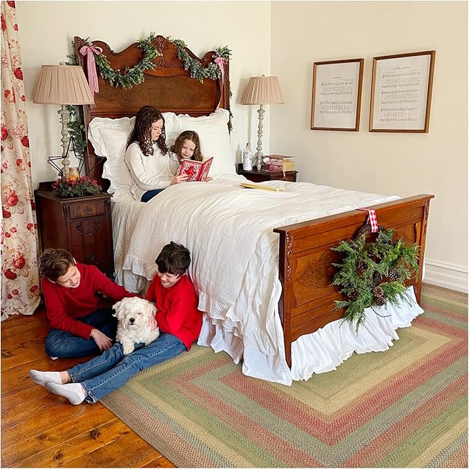 Azalea Multicolor Braided Area Rug, 4x6' Rectangle - Image 10