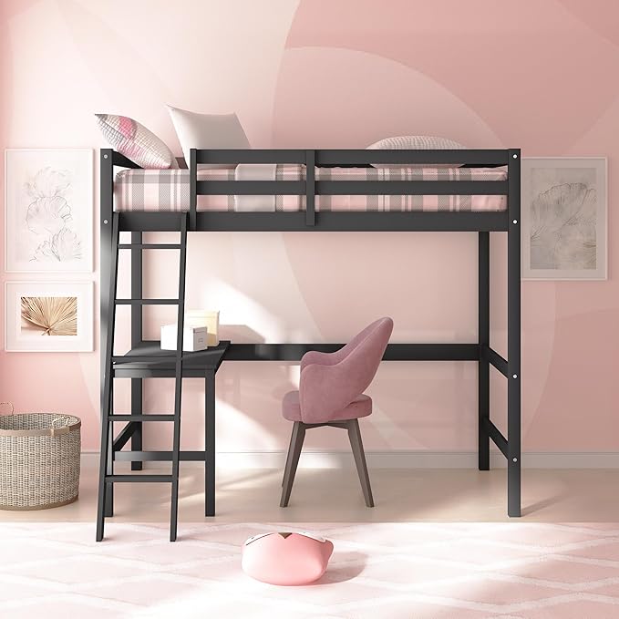 Hillsdale Caspian Youth Solid Wood Twin Loft Bed - Image 15