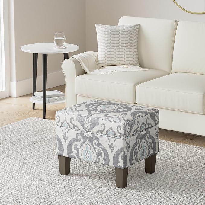 Home Decor | Dinah Collection Modern Storage Ottoman | Ottoman - Image 2