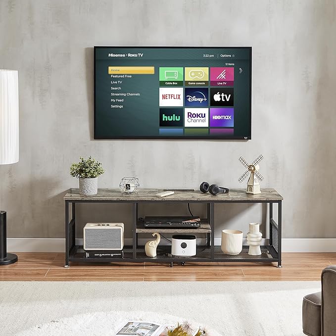 VECELO TV Stand with Power Outlets - Image 7
