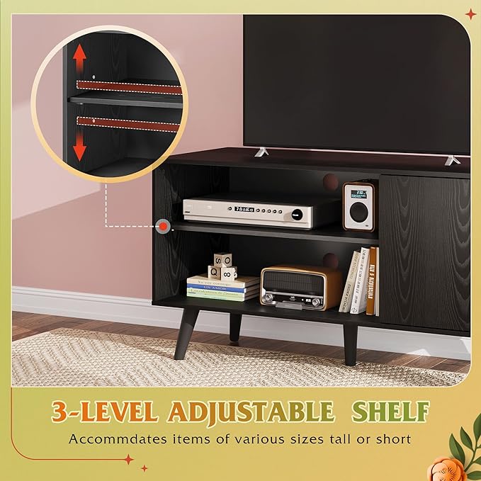 WLIVE TV Stand for 43 Inch TV, Small Entertainment Center - Image 5