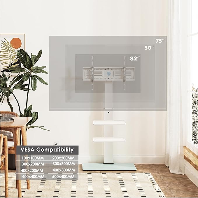 FITUEYES Floor TV Stand for 32-75 inch TV - Image 4