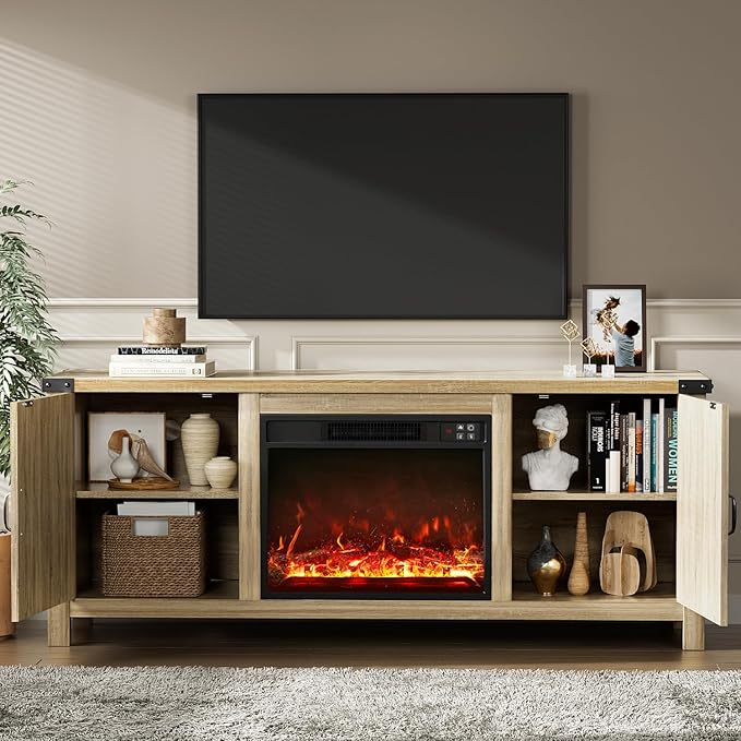 YESHOMY Fireplace TV Stand - Image 3