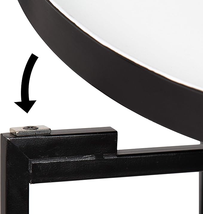 Kate and Laurel Celia Round Foldable Tray Accent Table, Modern Minimalist - Image 6