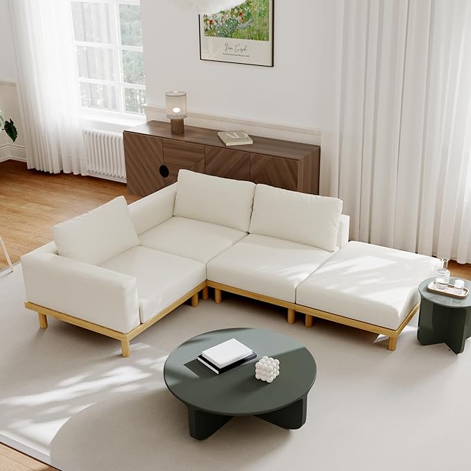 Acanva Minimalist Modular Sectional Sofa - Image 4