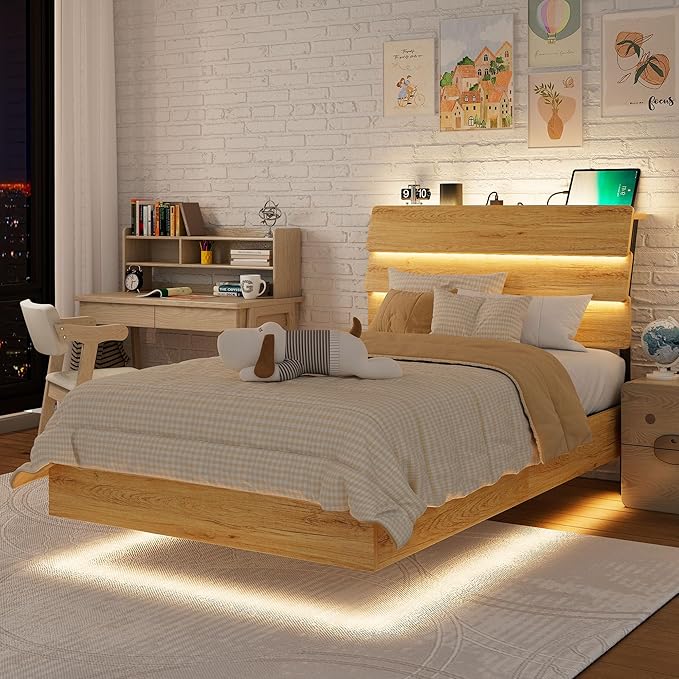 Feonase Floating Bed Frame Twin by FEONASE