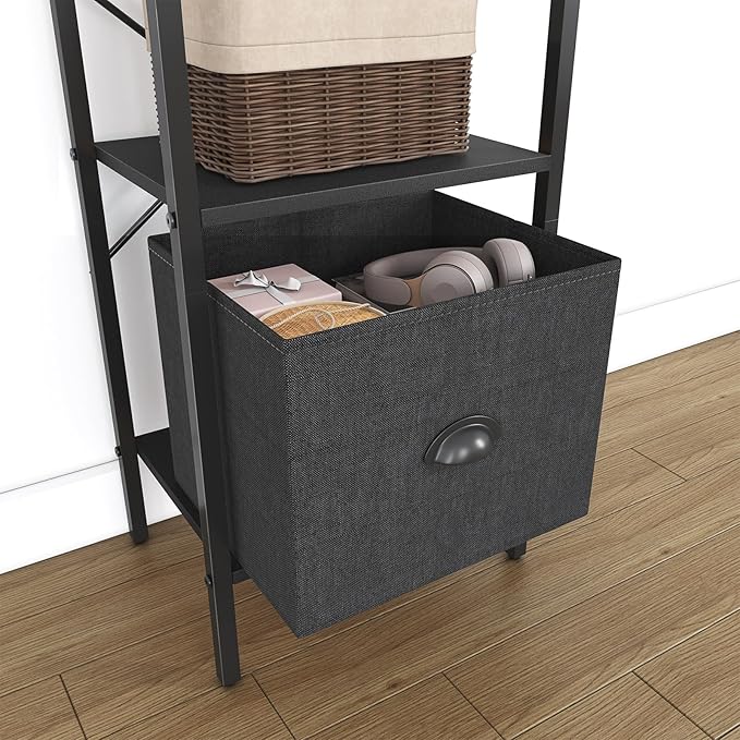 Generic 5 Tier Bookshelves, Tall Narrow Bookcases - Image 5