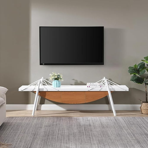 1 Tier Modern Boat-Shaped Bookshelf - Image 2
