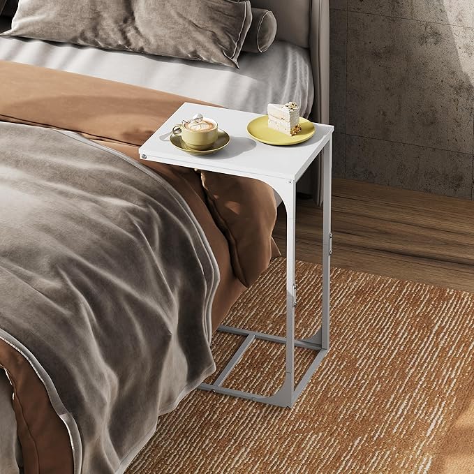 WLIVE C-Shaped End Table Set of 2, Small Couch Side Tables - Image 6