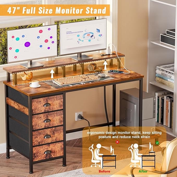 Furologee 47" Computer Desk - Image 8