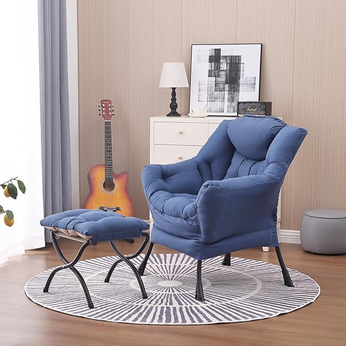 Lazy Chair and Ottoman, Large Accent Lounge Chair - Image 7