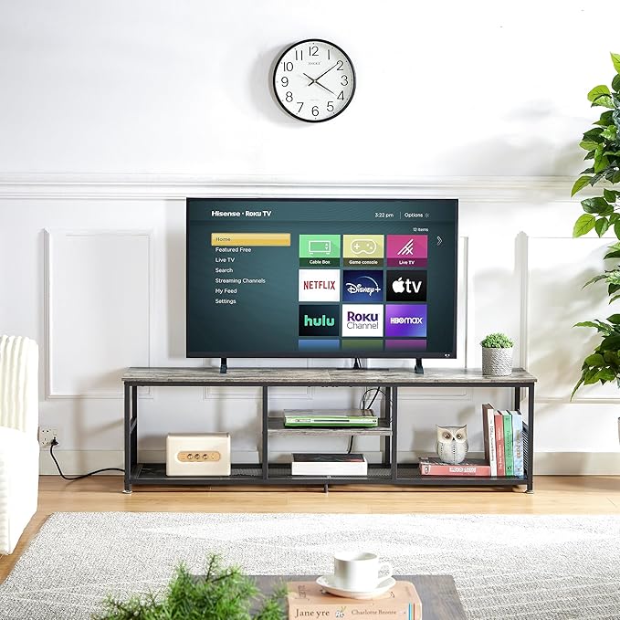 VECELO TV Stand with Power Outlets - Image 7