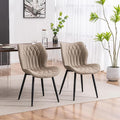 YOUNIKE Dining Chairs Set of 2, Upholstered Leather Kitchen Dining Room Chairs by YOUNIKE