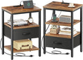 SUPERJARE Nightstand Set of 2, Bed Side Tables by SUPERJARE