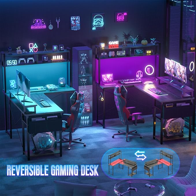 Small L Shaped Gaming Desk - Image 7