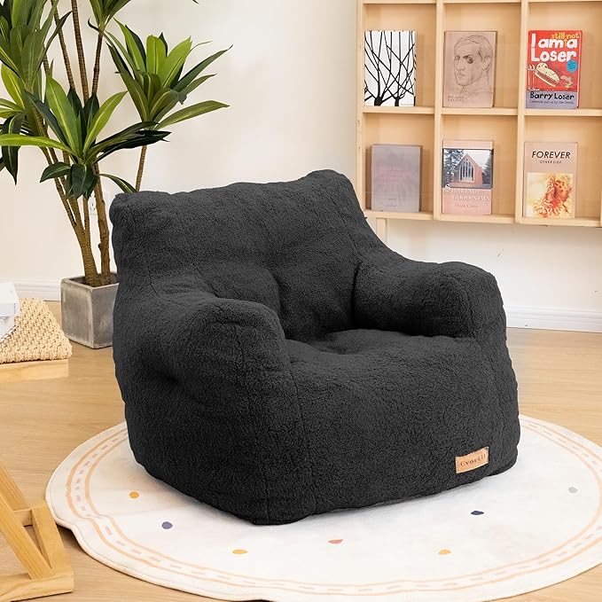 Bean Bag Chair with Filler, Bean Bag Sofa with Tufted Soft Stuffed Filling by Cvortll