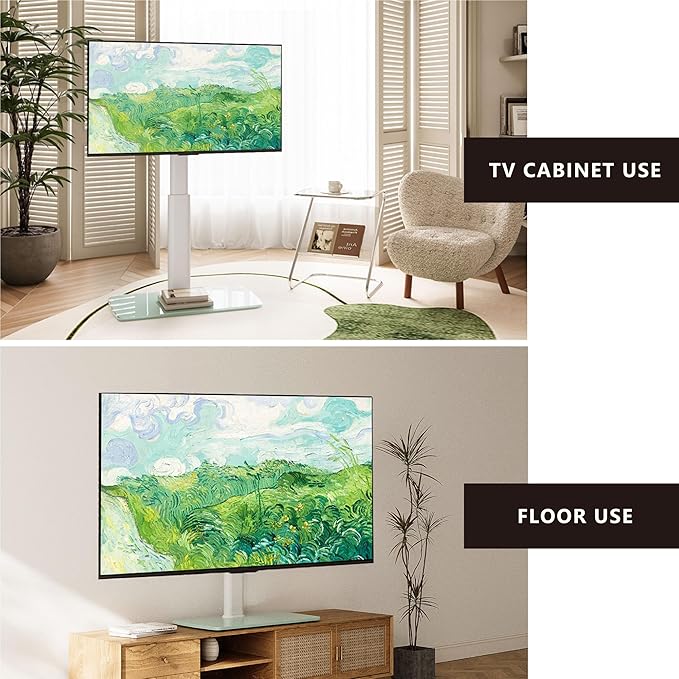 FITUEYES Universal TV Stand, Swivel TV Table Stand - Image 9
