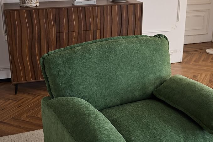 Ball & Cast 38" Oversized Chenille Lounge Chair, Reading Armchair - Image 6