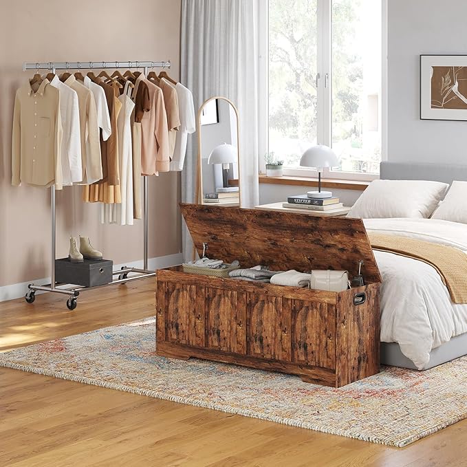 DINZI LVJ Storage Chest, 47.2”Wooden Storage Box - Image 6